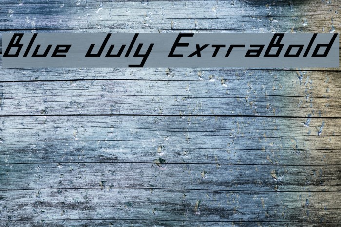 Blue July ExtraBold Шрифта examples