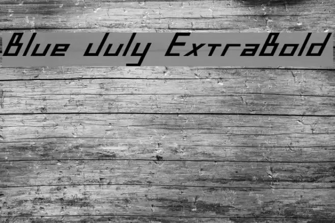 Blue July ExtraBold Font examples
