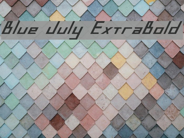 Blue July ExtraBold Шрифта examples