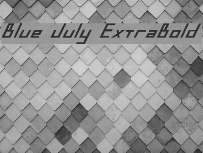 Blue July ExtraBold Font examples