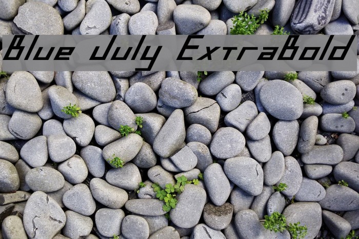 Blue July ExtraBold Шрифта examples