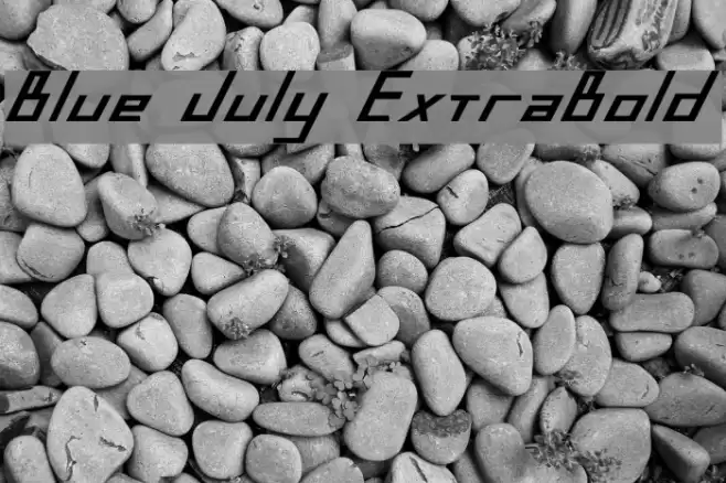 Blue July ExtraBold Font examples
