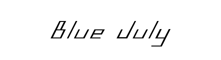 Blue July  Скачать бесплатные шрифты