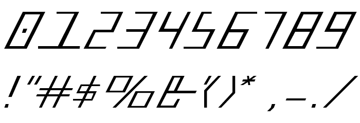 Blue July Font OTHER CHARS