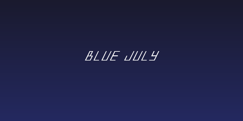 Blue July Social Header
