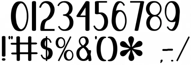 Blue Melody UltraBold Font OTHER CHARS