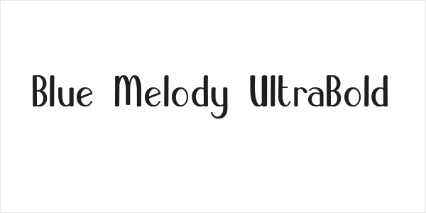 Blue Melody UltraBold Logo