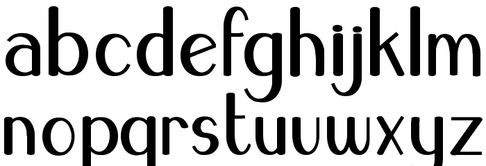 Blue Melody UltraBold Font LOWERCASE