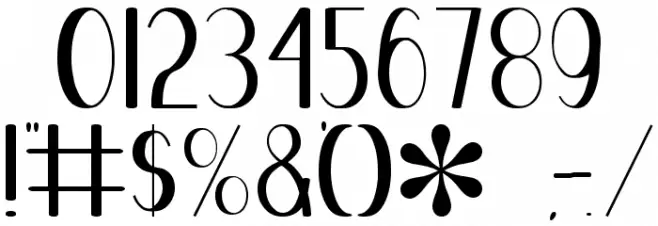 Blue Melody Font OTHER CHARS