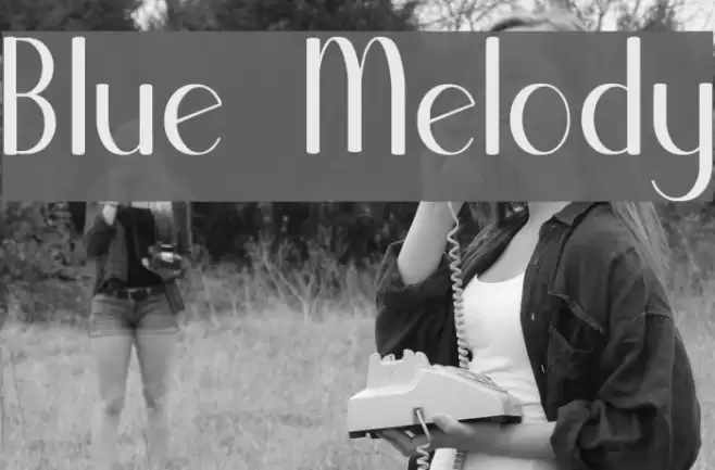 Blue Melody Font examples