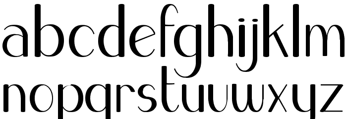 Blue Melody Font LOWERCASE