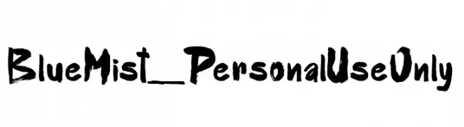 Blue Mist_PersonalUseOnly  font caratteri gratis
