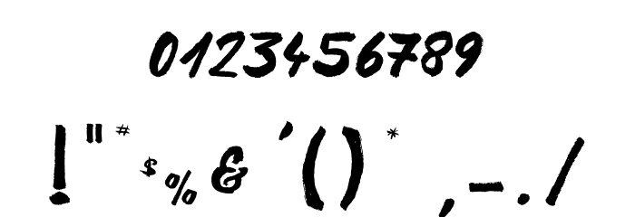 Blue Mist_PersonalUseOnly Font OTHER CHARS