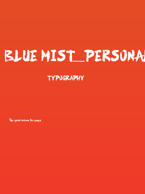 Blue Mist_PersonalUseOnly Poster