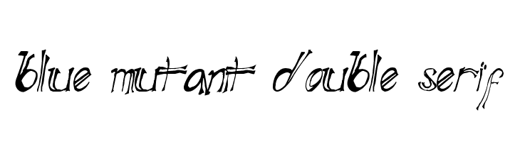 Blue Mutant Double Serif Font