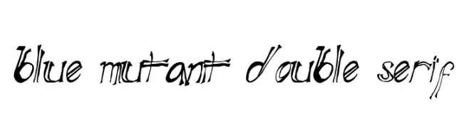 Blue Mutant Double Serif  Free Fonts Download