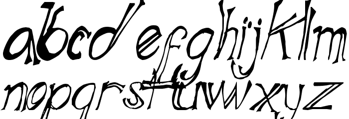 Blue Mutant Double Serif Font LOWERCASE