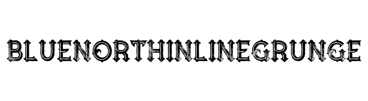 Blue North Inline Grunge  免费字体下载