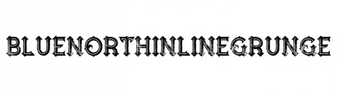 Blue North Inline Grunge  baixar fontes gratis