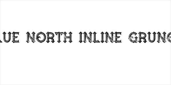 Blue North Inline Grunge Logo