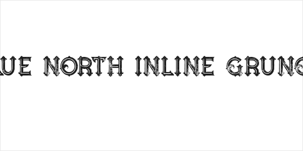 Blue North Inline Grunge Logo