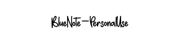 Blue Note - Personal Use  नि: शुल्क फ़ॉन्ट्स डाउनलोड