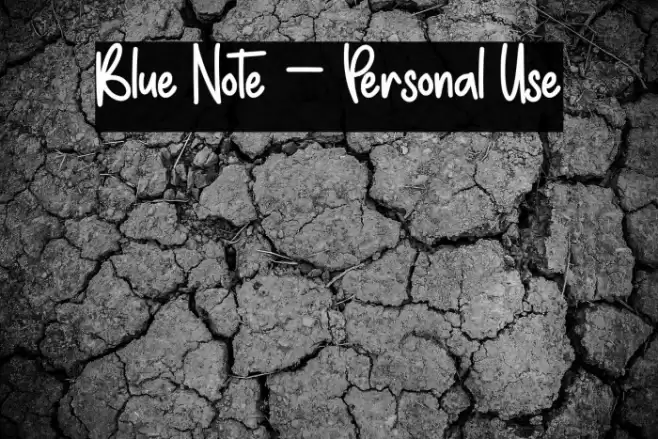 Blue Note - Personal Use フォント examples
