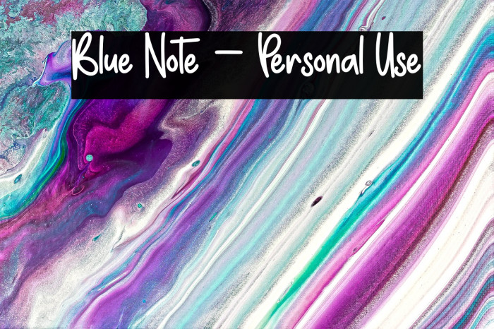 Blue Note - Personal Use Example 3