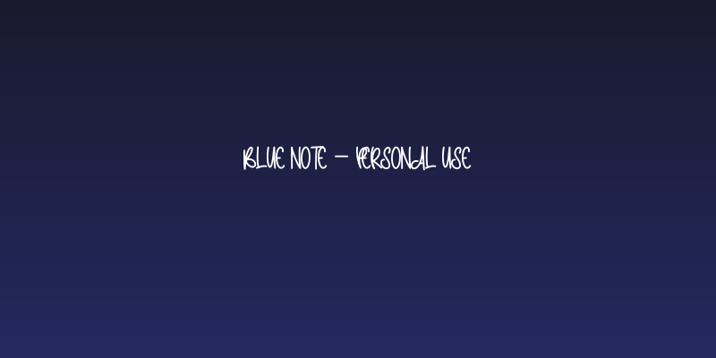 Blue Note - Personal Use Social Header