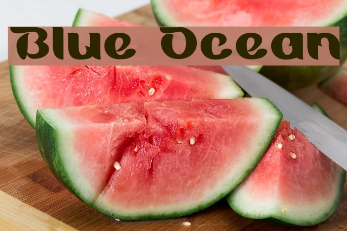 Blue Ocean Font examples