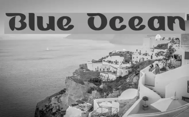 Blue Ocean Fonte examples