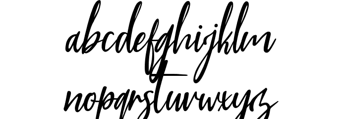 Blue Pen Font Litere mici