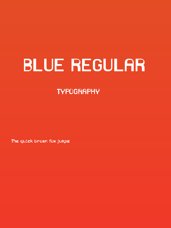Blue Regular Poster