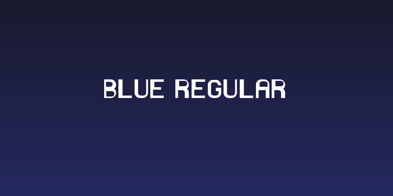 Blue Regular Social Header
