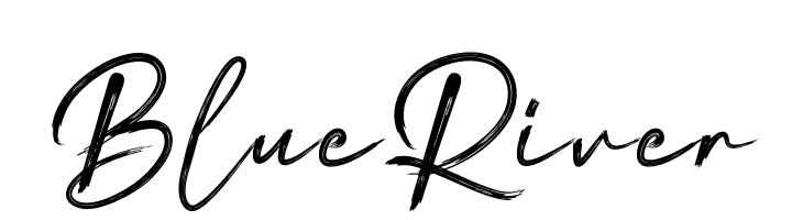 Blue River  Скачать бесплатные шрифты