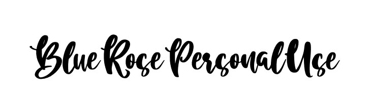 Blue Rose Personal Use  font caratteri gratis