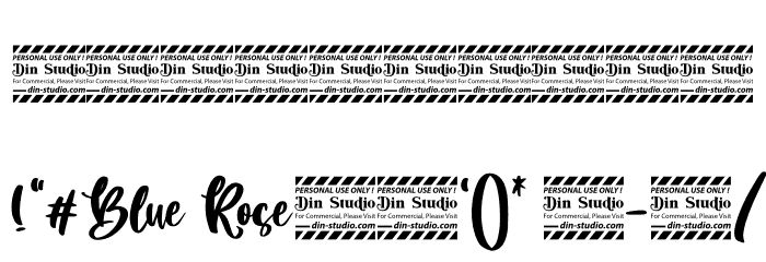 Blue Rose Personal Use Font OTHER CHARS