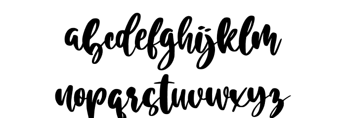 Blue Rose Personal Use Font LOWERCASE