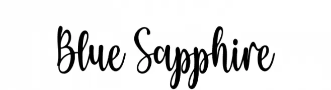 Blue Sapphire  Free Fonts Download