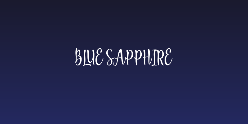 Blue Sapphire Social Header