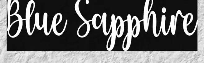 Blue Sapphire Font examples