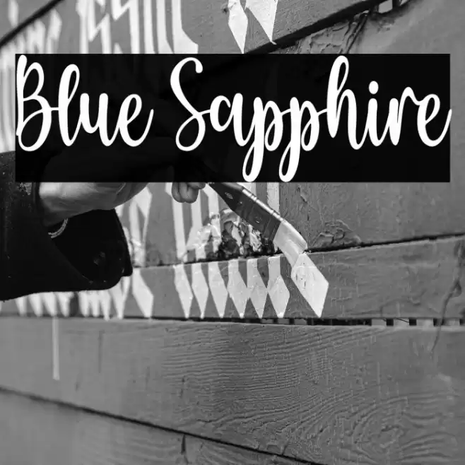 Blue Sapphire Font examples