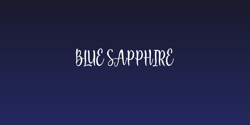 Blue Sapphire Social Header
