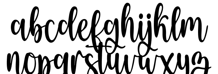 Blue Sapphire Font LOWERCASE