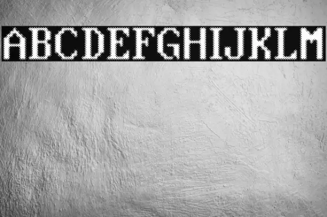 Blue Screen Regular Fuentes examples