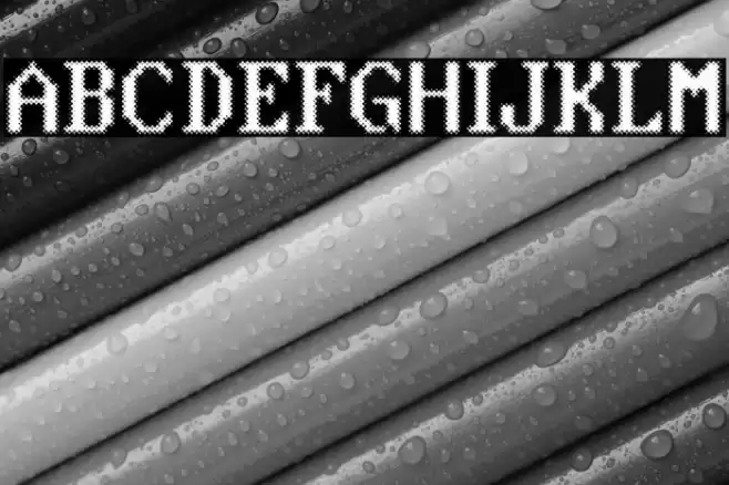 Blue Screen Regular Fuentes examples