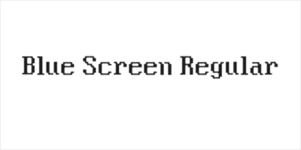 Blue Screen Regular Logo