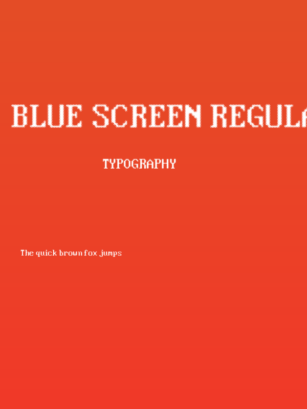 Blue Screen Regular Poster