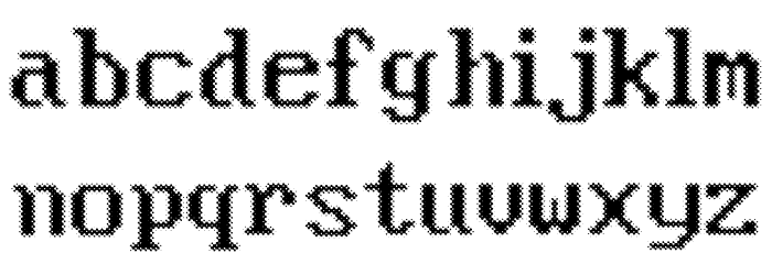 Blue Screen Regular Font LOWERCASE