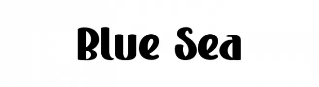 Blue Sea  Fuentes Gratis Descargar